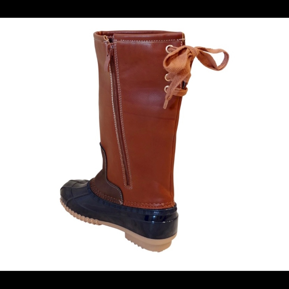 🎉 2xHP 🎉 LAST ONE Kids Lace up Rain Duck Boots - Picture 4 of 7